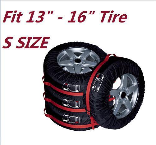 4Pcs Spare Tire Cover Case Polyester Tire Storage Bags Wheel Protector - Rokcar