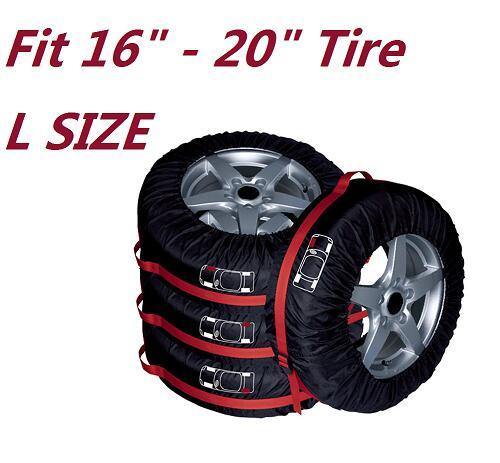 4Pcs Spare Tire Cover Case Polyester Tire Storage Bags Wheel Protector - Rokcar