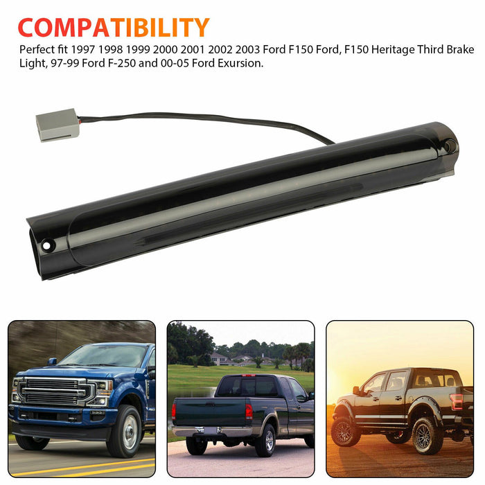 LED Rear Third 3rd Brake Cargo Light Tail Lamp Smoke For 1997-2003 Ford F-150