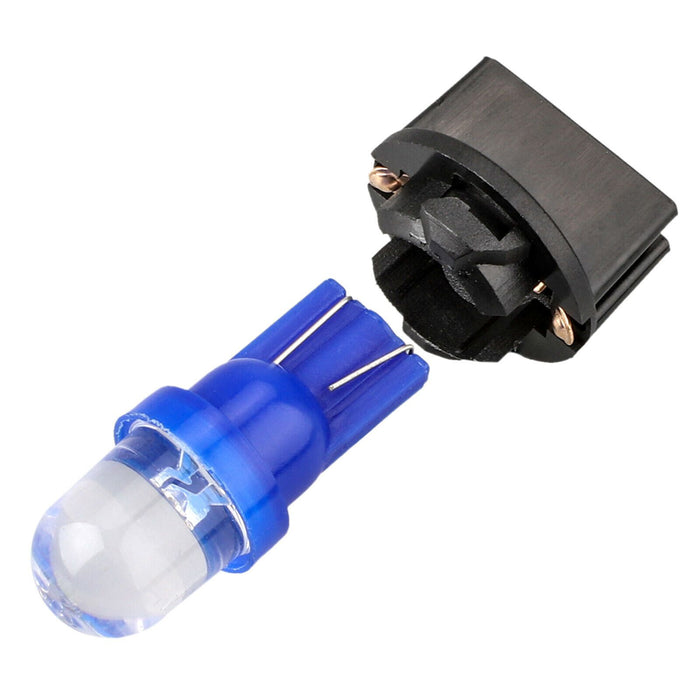 10PCS Blue T10 194 LED Bulbs for Instrument Gauge Cluster Dash Light With Sockets