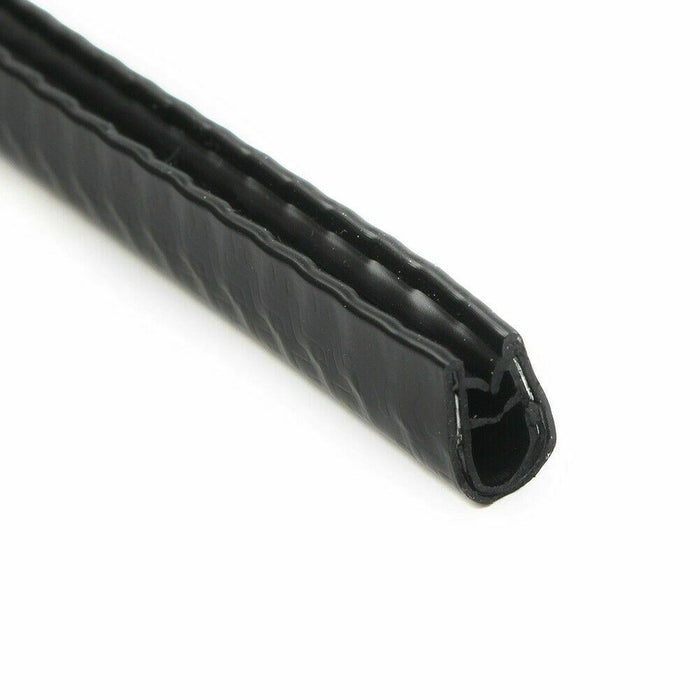 20FT Car Door Trim Edge Strip Lock Guard Moulding Rubber Seal Protector Black