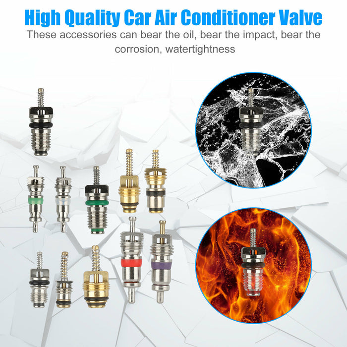 102pcs R12 & R134a A/C Car Vehicle Air Conditioner Valve Core Remover Tool Kit