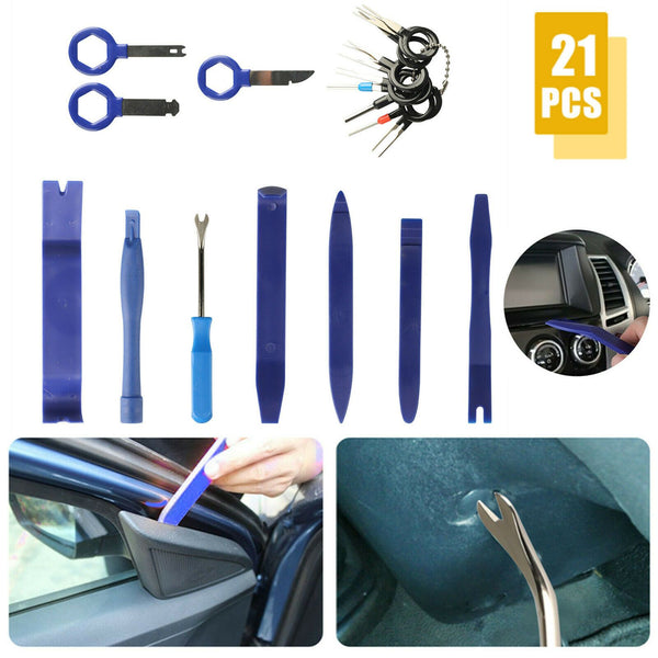 Car Trim Removal Tool Kit Door Window Clip Panel Fastener Auto Pry Dashboard Set