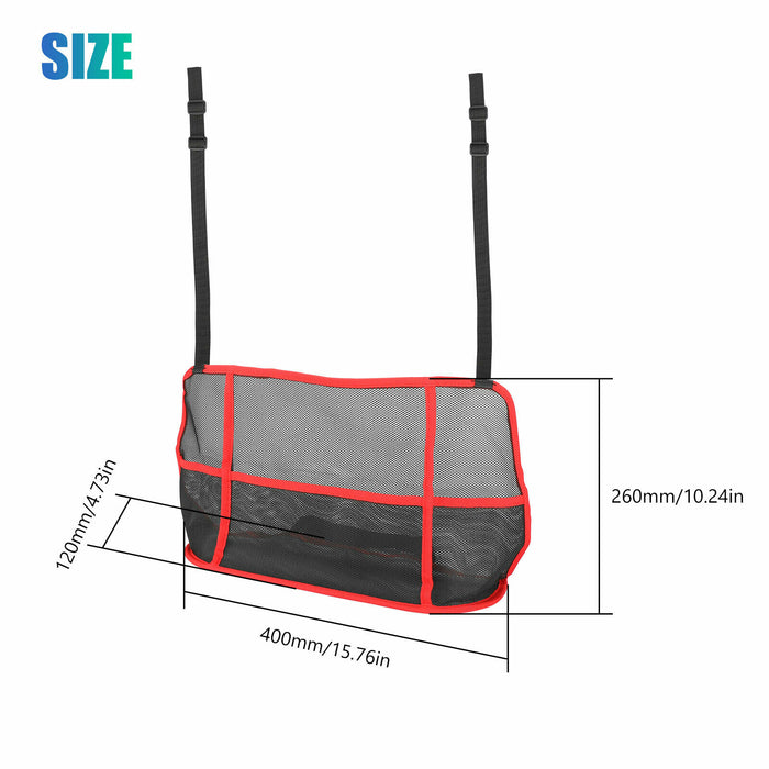 Car Mesh Organizer Bag Net Pocket Handbag Seat Side Storage Organizer Universal