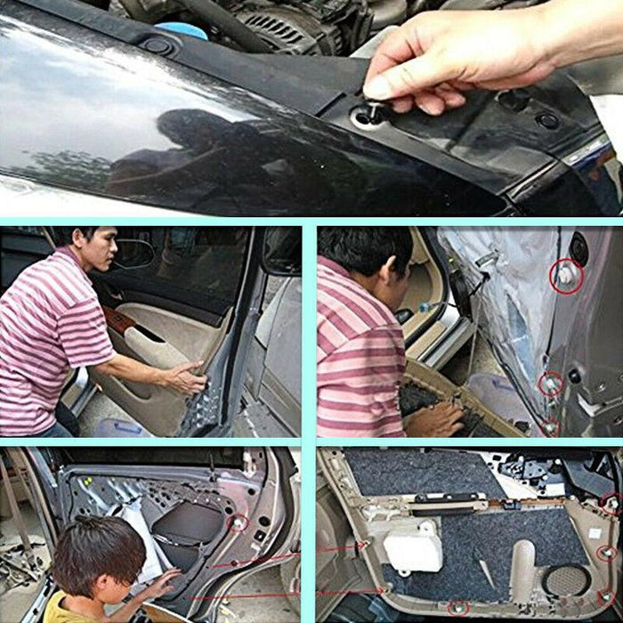 500PCS Mixed Auto Car Fastener Clip Bumper Fender Trim Plastic Rivet Door Panel