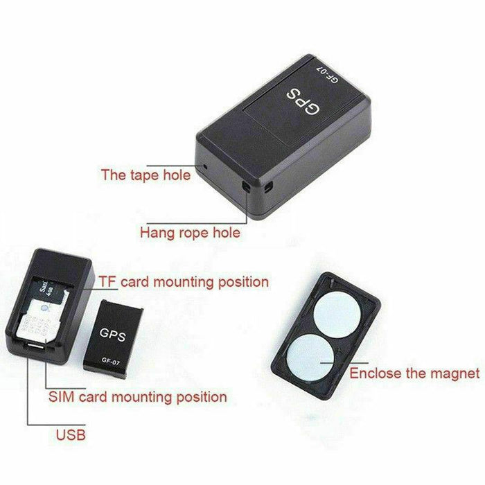 GF07 Mini Magnetic GPS Tracker Real-time Car Truck Vehicle Locator GSM GPRS
