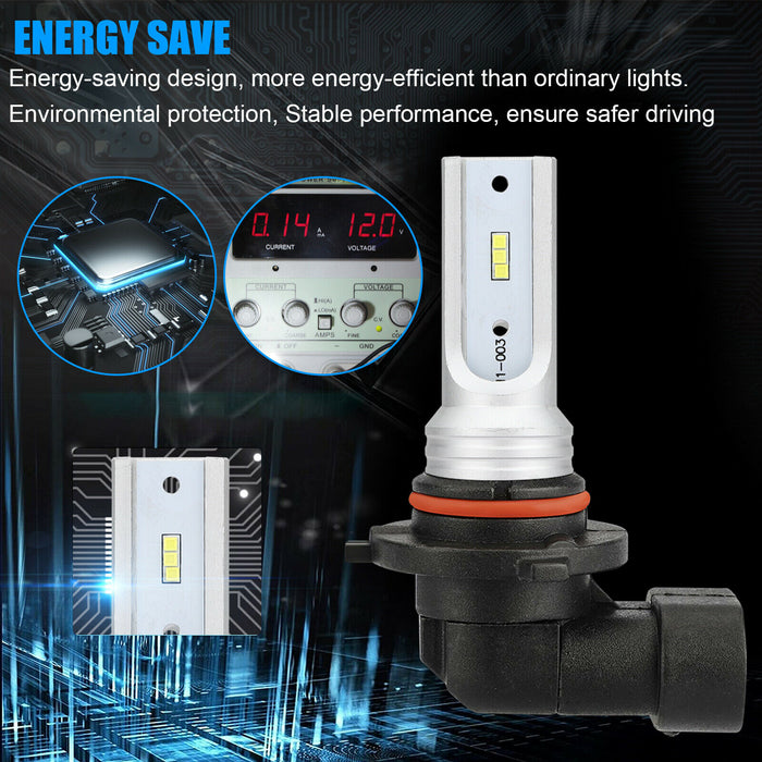 4PCS 9005 9006 LED Combo Headlight Bulb High Low Beam Kit 6000K Super Bright White